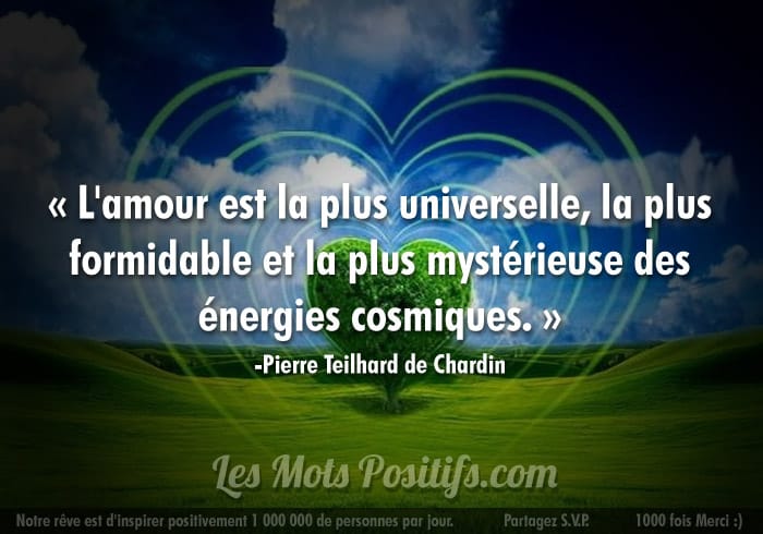 Citation L’amour donne de l’énergie