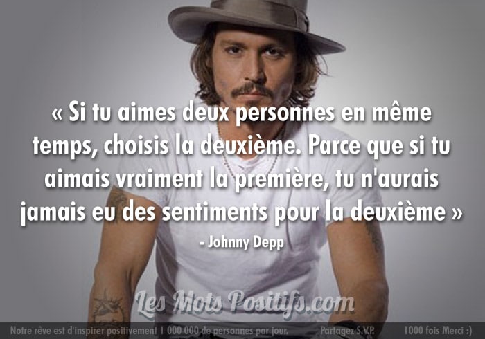 L’amour selon Johnny Depp