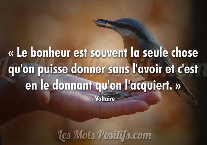 Citation Et Pensee Positive Sur Don De Soi Les Mots Positifs Com