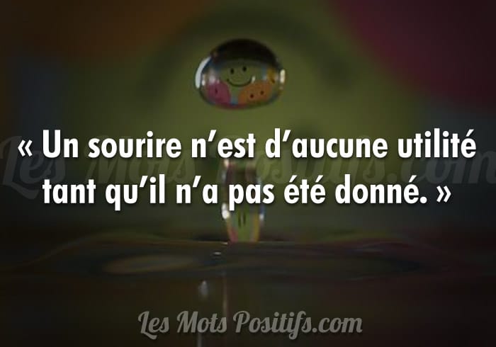 Citation Le sourire