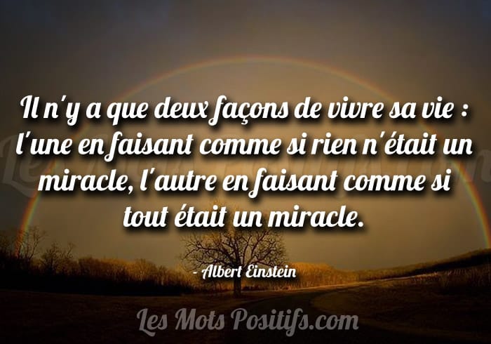 Citation Le miracle de la vie