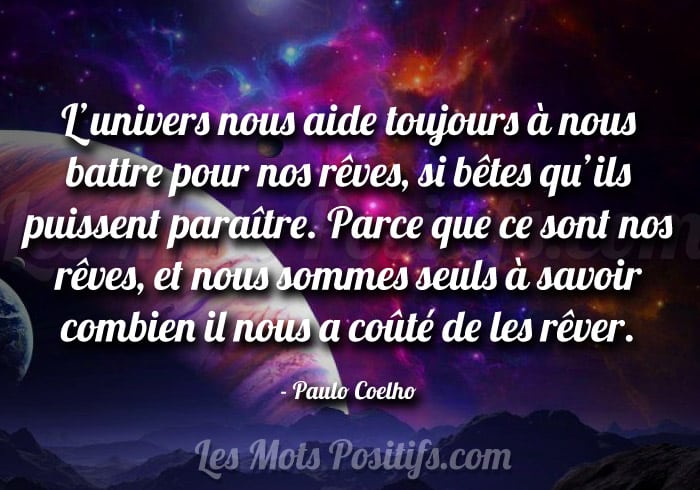 Citation L’univers