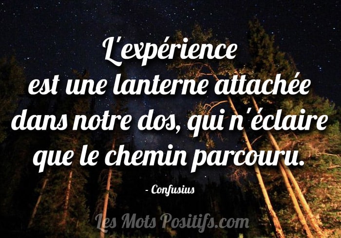 Citation L’expérience