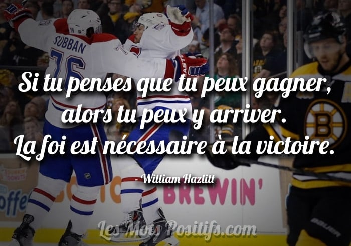 Citation Une petite pensée pour les Canadiens de Montréal