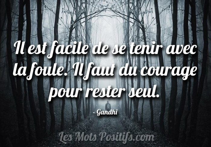 Citation Rester seul