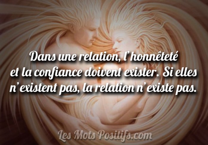 Citation L’honnêteté et la confiance doivent exister