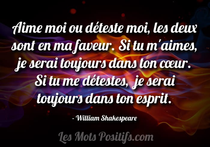 Citation Aime moi ou déteste moi