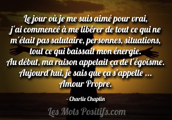 L Amour Propre Citations Et Pensees Positives Les Mots Positifs Com