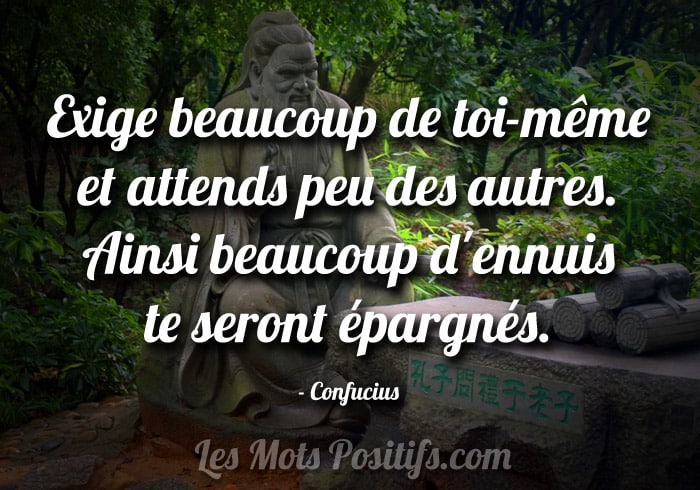 Citation Être exigent avec soi-même