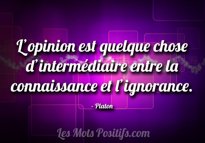 Citation Avoir un opinion