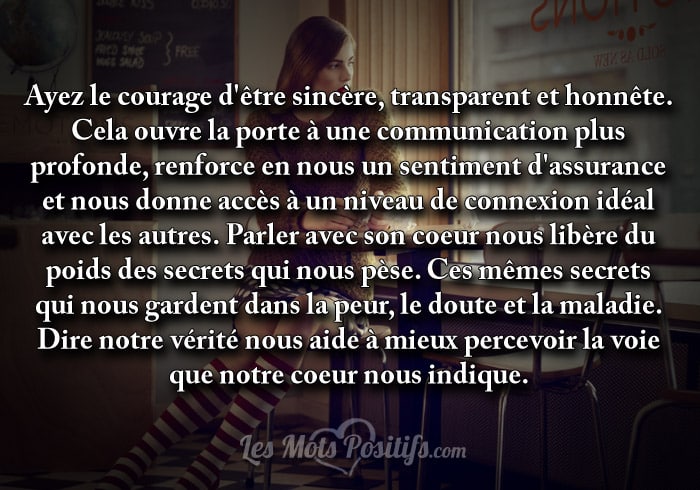 Citation Parler avec son coeur