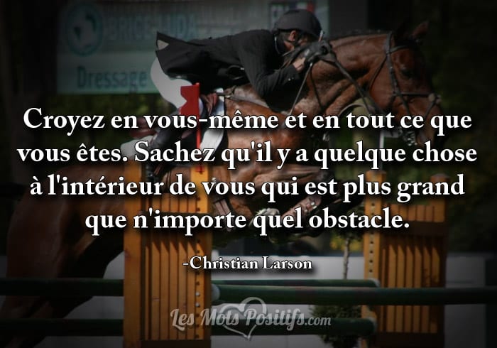 Citation Plus grand que n’importe quel obstacle