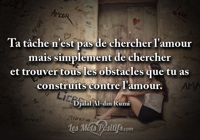 Citation Les obstacles que l’ont construits contre l’amour