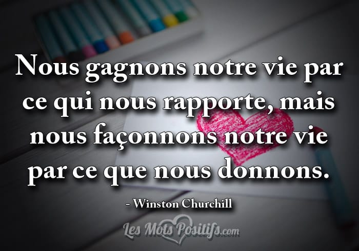 Citation Le don de soi