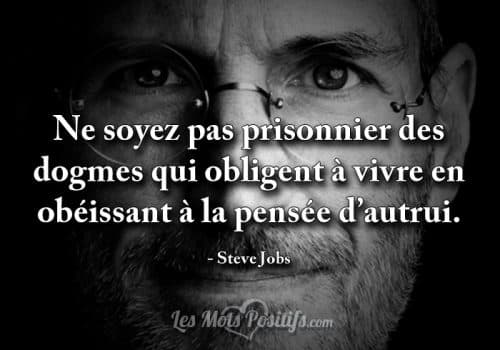 Citation Et Pensee Positive Sur Steve Jobs Les Mots Positifs Com