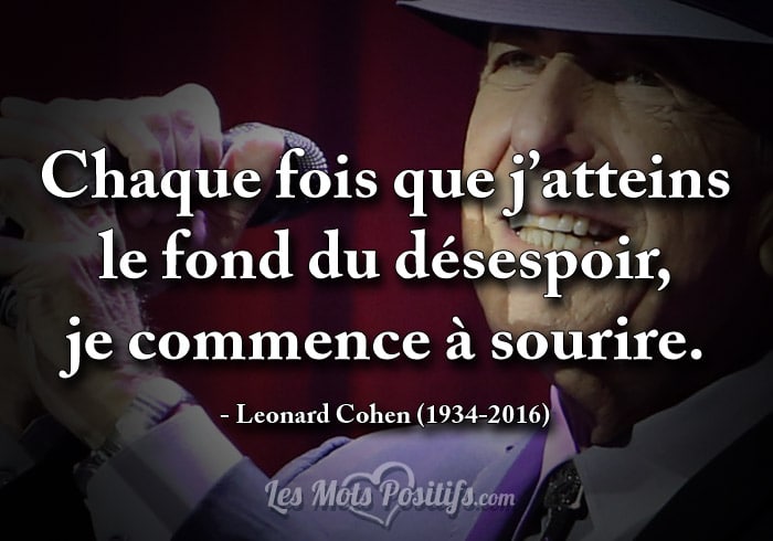 Citation Citation hommage à Leonard Cohen