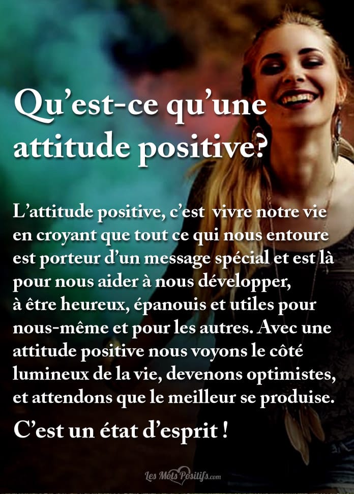 Citation Qu’est-ce qu’une attitude positive?