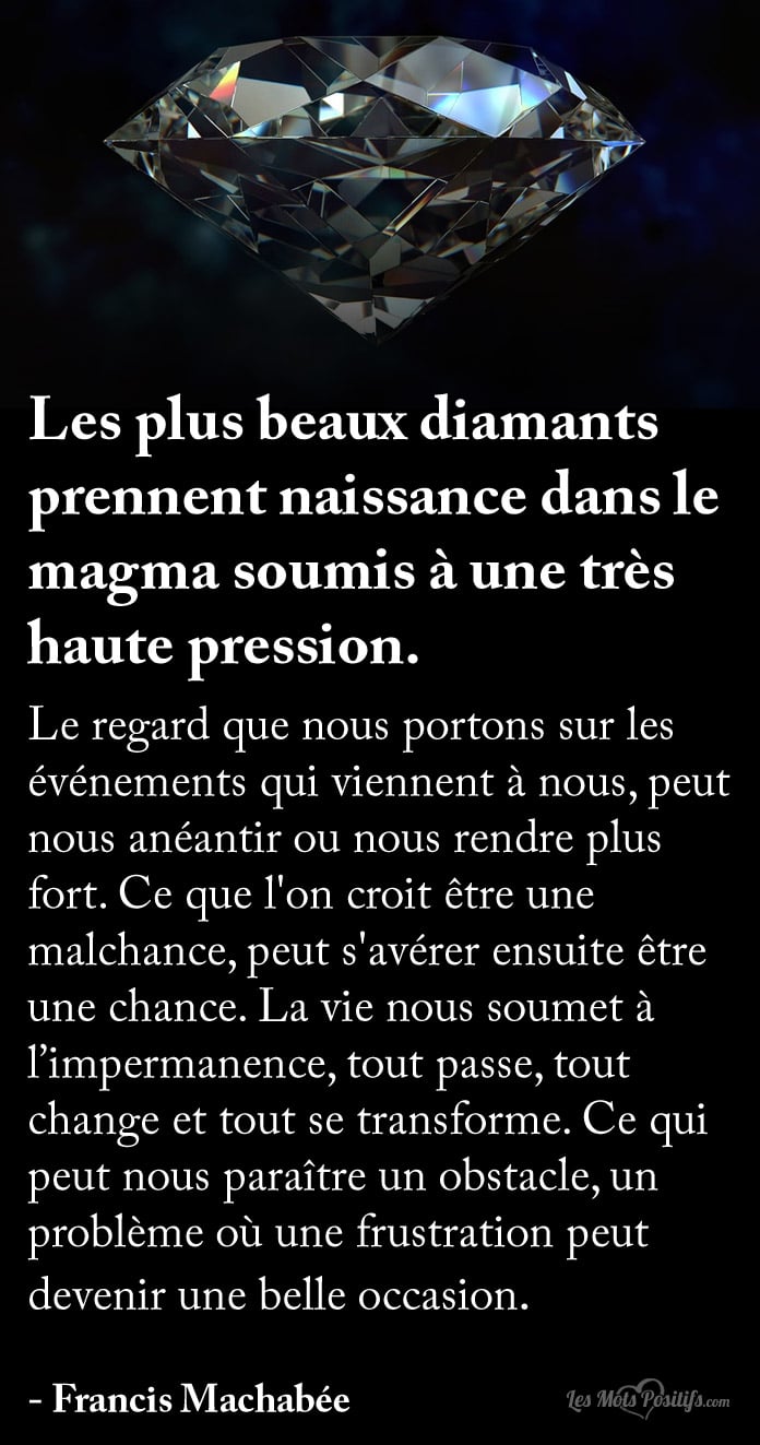 Citation Les plus beaux diamants