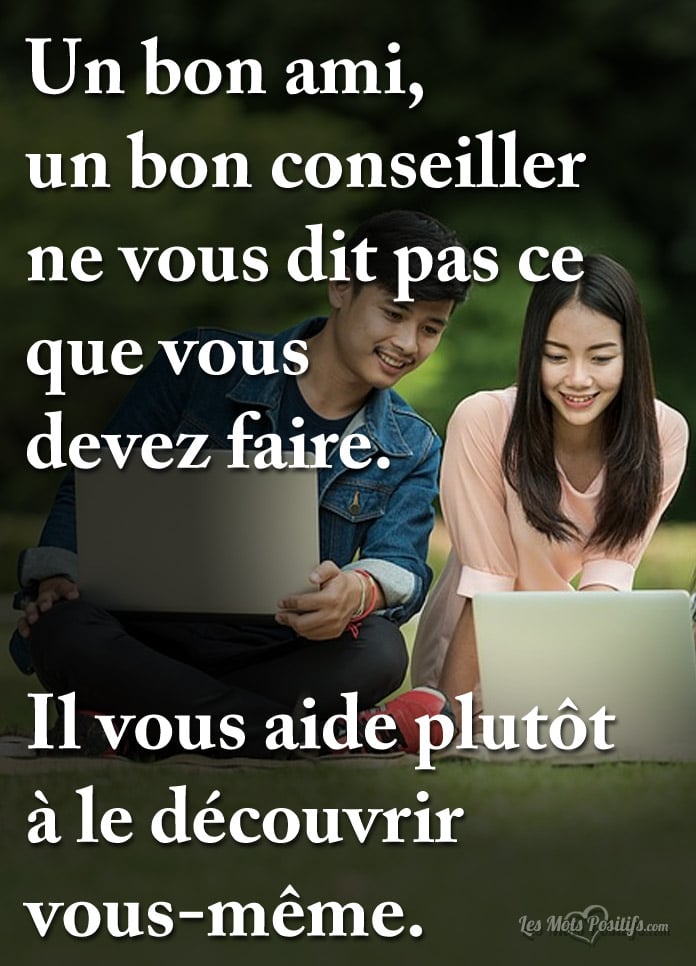 Citation Un bon conseiller