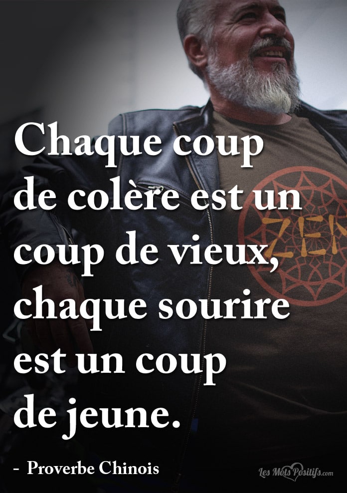 Citation Chaque coup  de colère