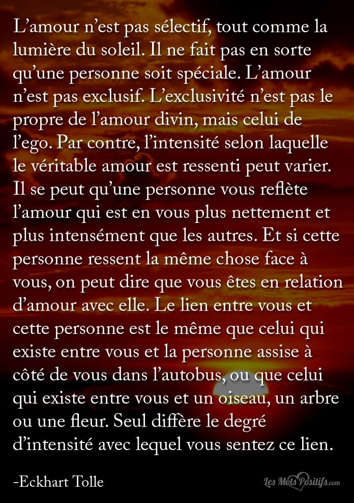 Citation Seul diffère le degré  d’intensité avec lequel vous sentez ce lien