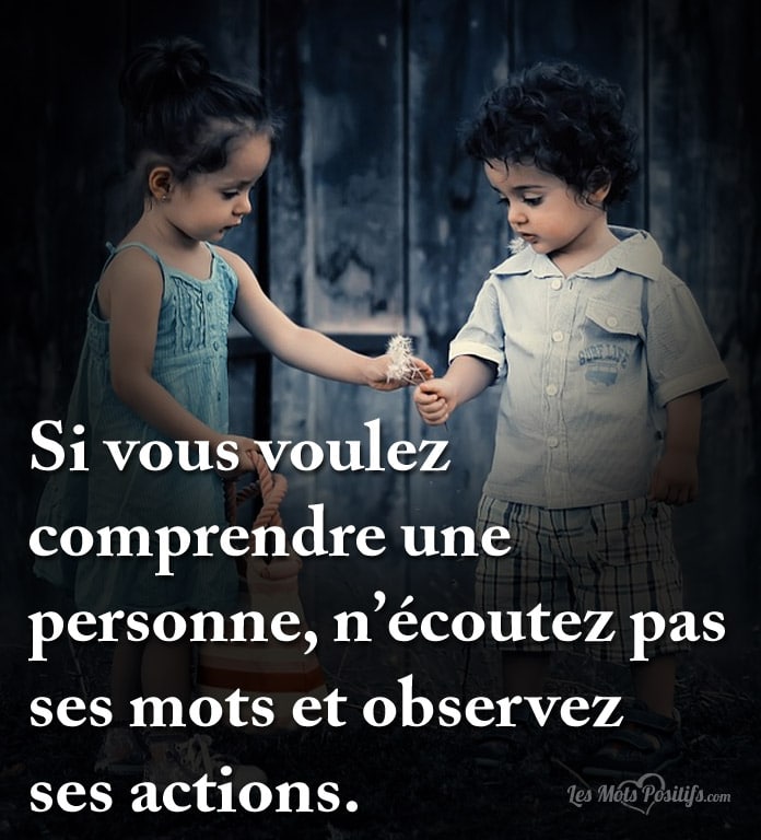 Citation Observez ses actions