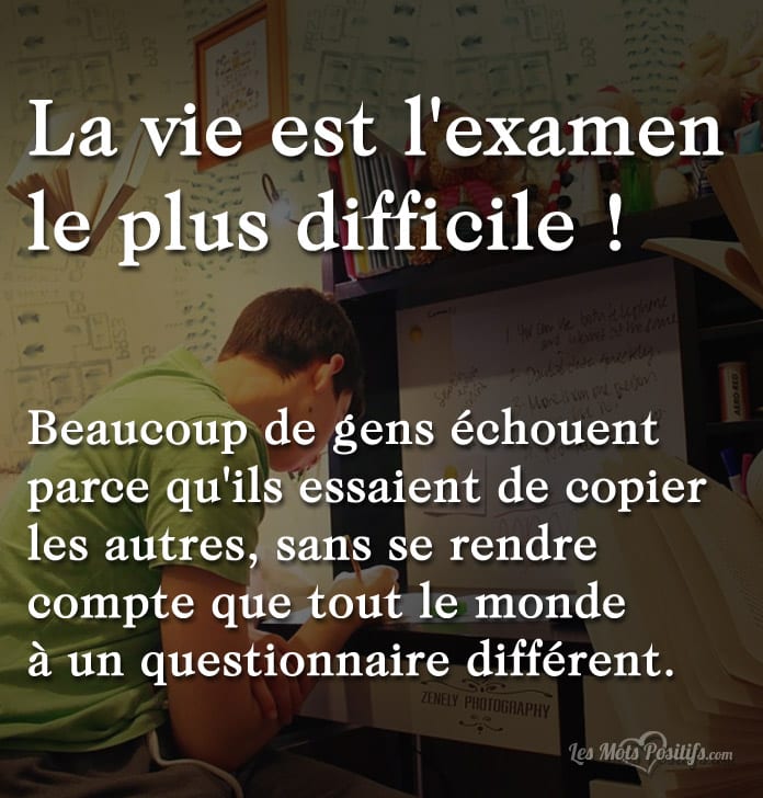 L’examen le plus difficile !