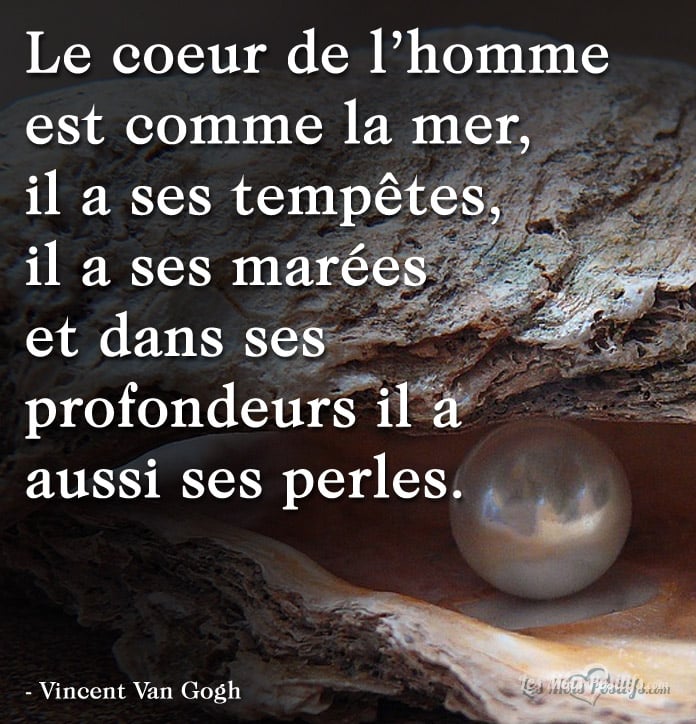 Citation Le coeur de l’homme est comme la mer