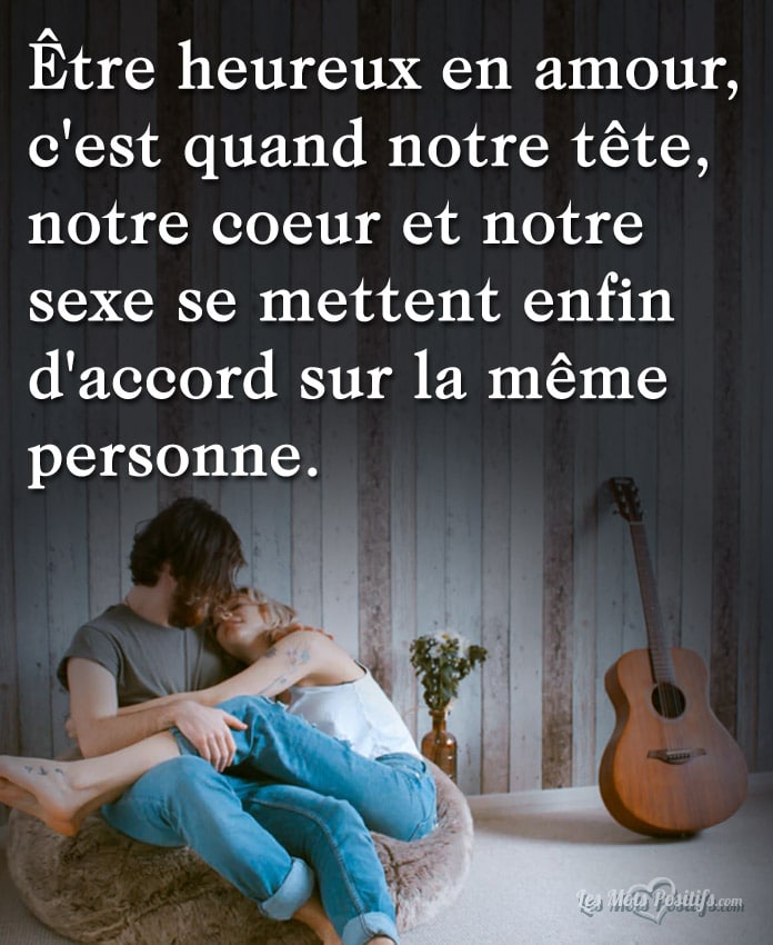 Citation Être heureux en amour