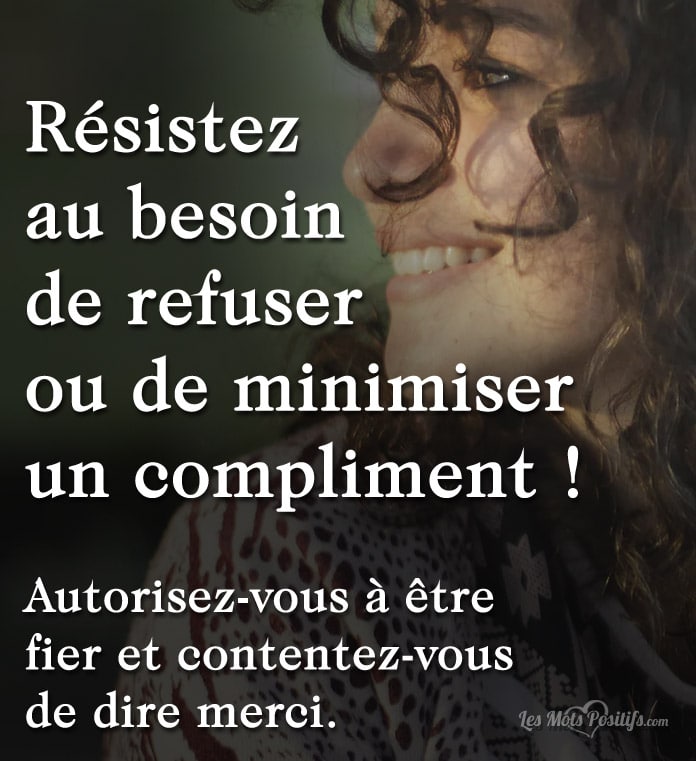 Comment réagissez-vous à un compliment ?