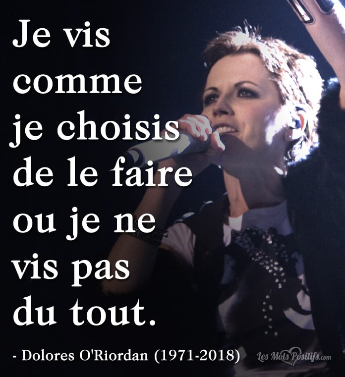 Citation Citation hommage à Dolores O’Riordan (1971-2018)