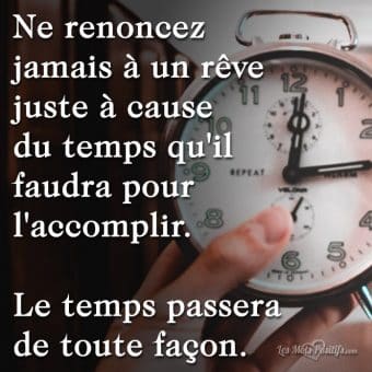 Le temps passera  de toute façon