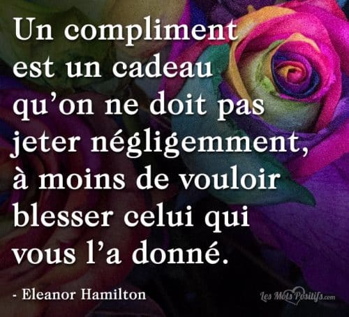 Résultat de recherche d'images pour "CITATIONS SUR LE COMPLIMENT"