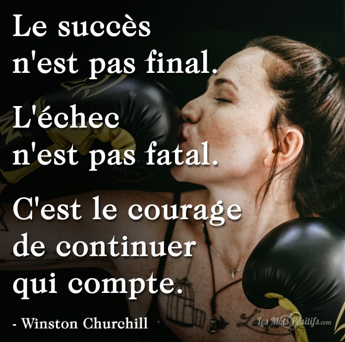 La persévérance selon Winston Churchill