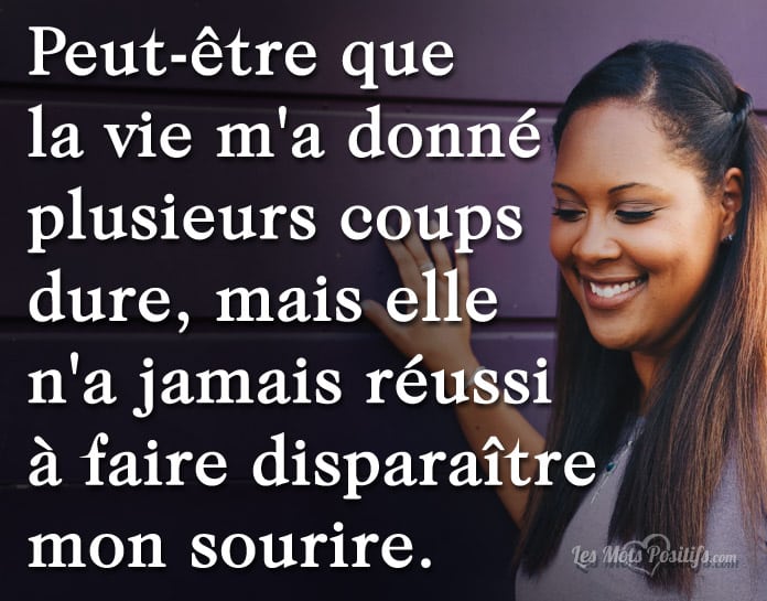 Citation Les coups dure de la vie