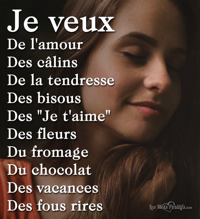 Citation Je veux du bonheur