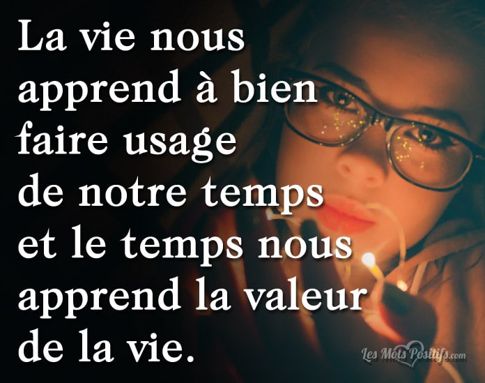 Citation La valeur du temps