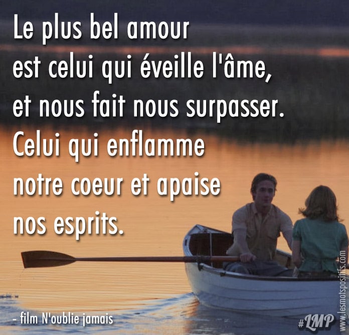 Citation L’amour qui enflamme notre coeur et apaise nos esprits