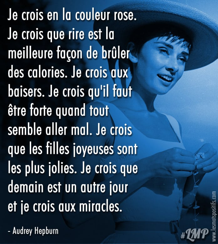 En quoi crois Audrey Hepburn ?