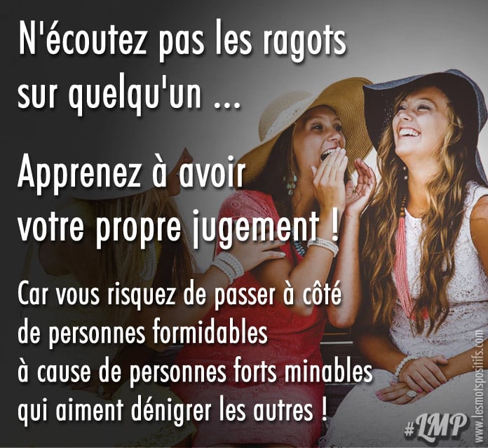 Apprenez A Avoir Votre Propre Jugement Les Mots Positifs Com