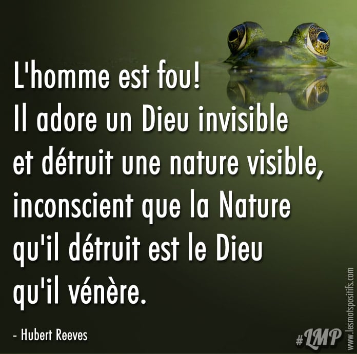 La folie de l’homme selon Hubert Reeves