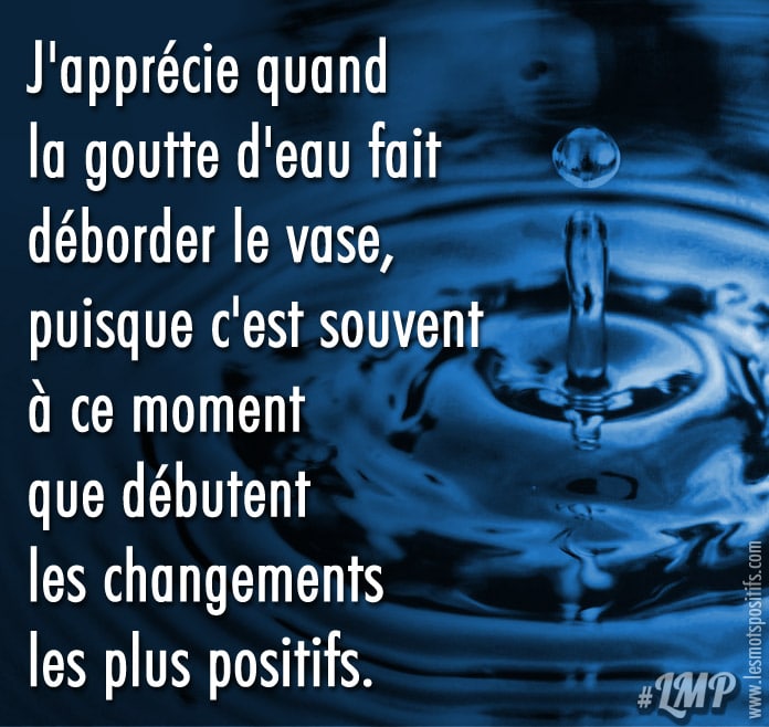 La Goutte D Eau Qui Fait Deborder Le Vase Citations Et Pensees Positives Les Mots Positifs Com