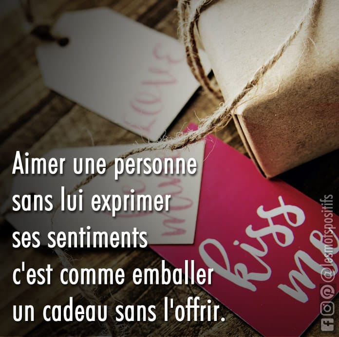 Aimer une personne sans exprimer ses sentiments