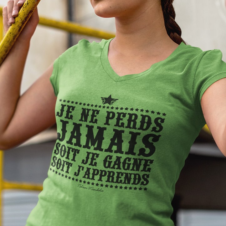Chandail pour femme avec citation de Nelson Mandela