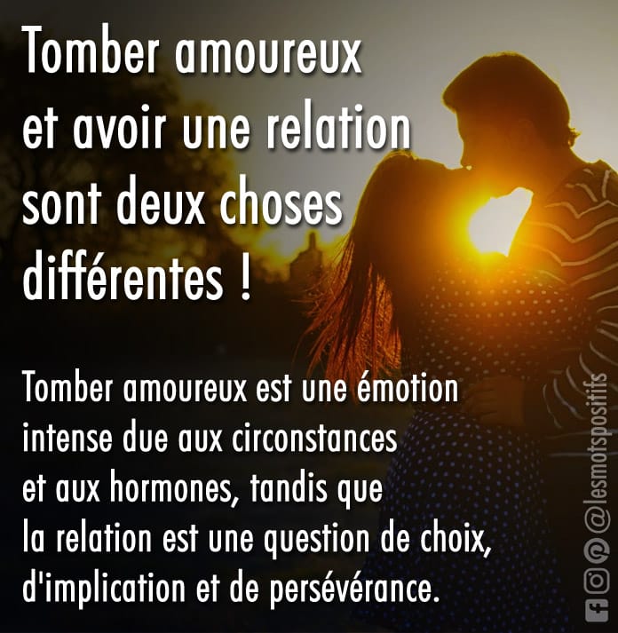 Quelle est la différence entre être amoureux et aimer ?