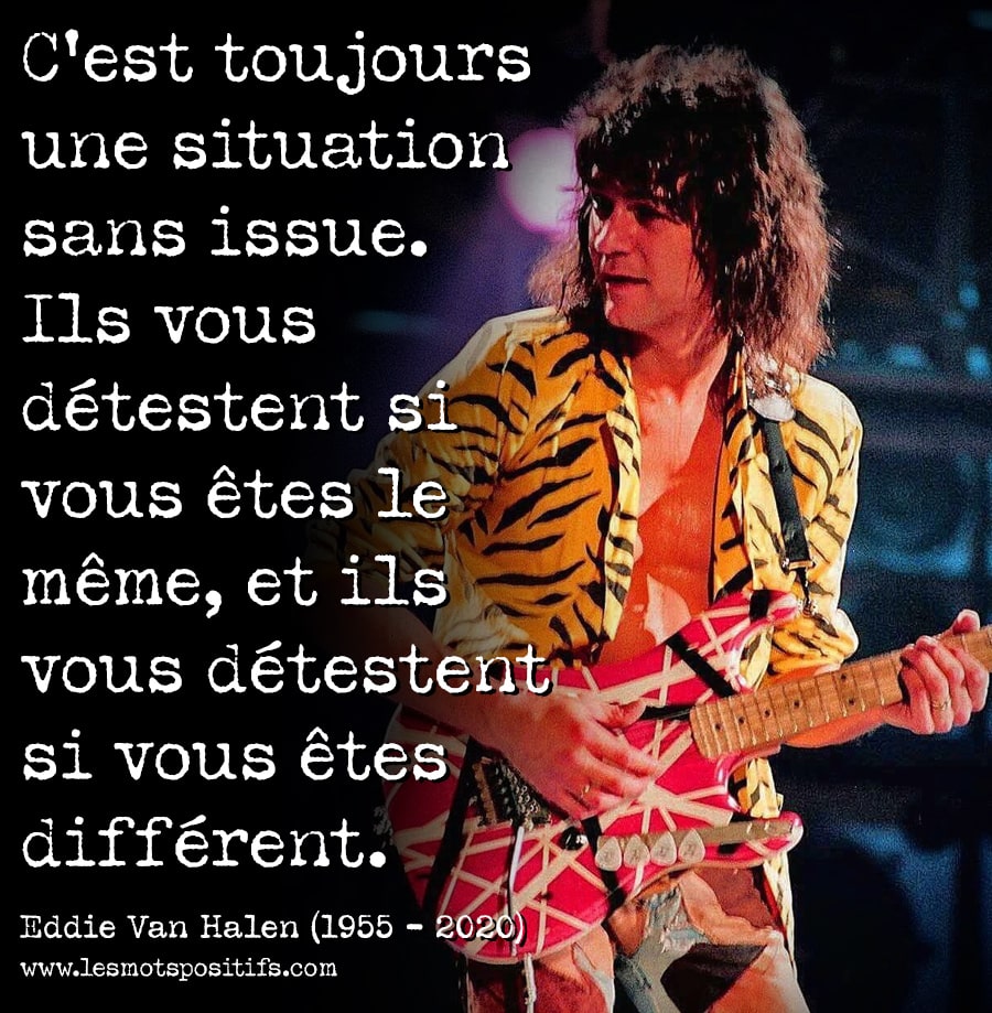 Citation 14 citations en hommage à Eddie Van Halen, un des meilleurs guitaristes au monde