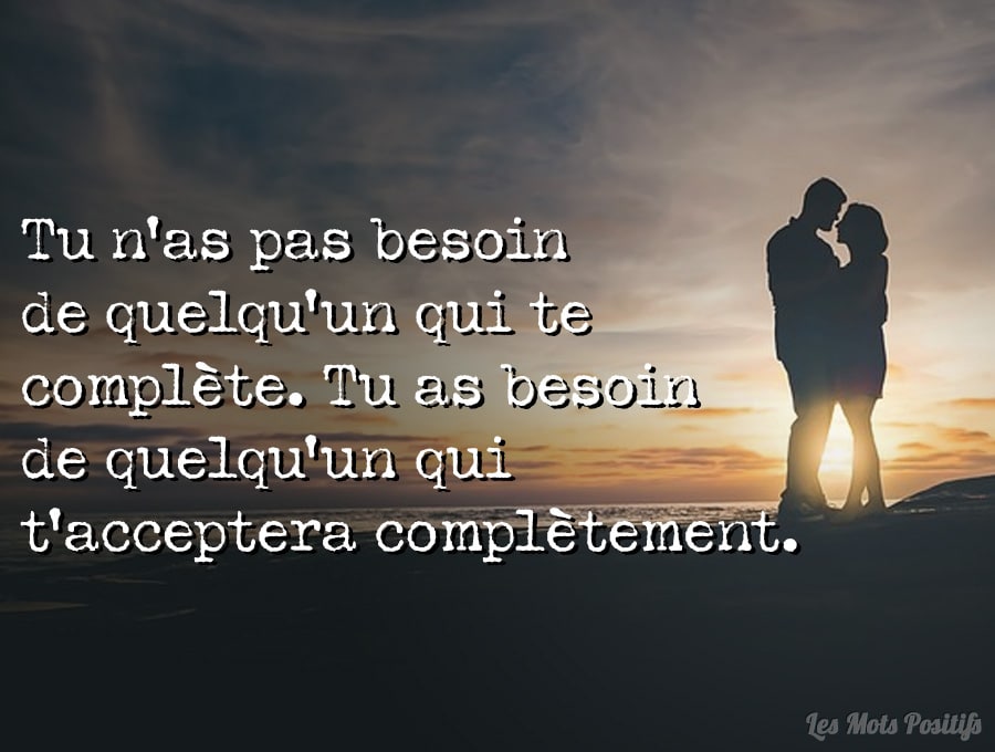 Citation Les 5 besoins principaux des hommes et des femmes en amour