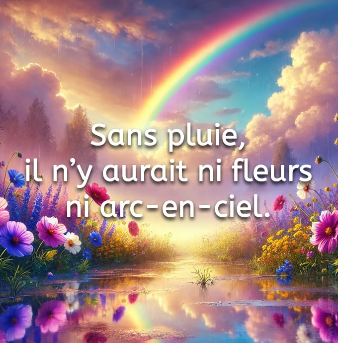Citation sur Ne maudis pas la pluie